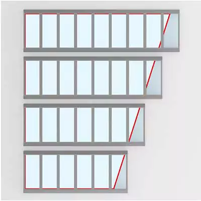 VELUX Atrium Longlight with adaptation lining diagram