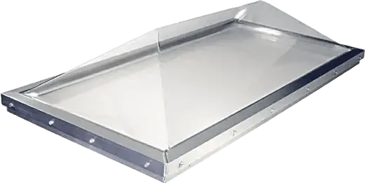 VELUX commercial curb mount dome on a hip roof