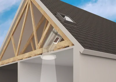 VELUX TRZ rigid sun tunnel diagram