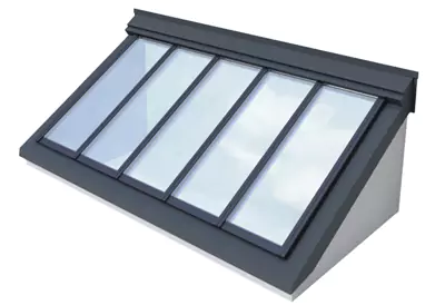 VELUX wall-mounted Longlight skylight installation diagram