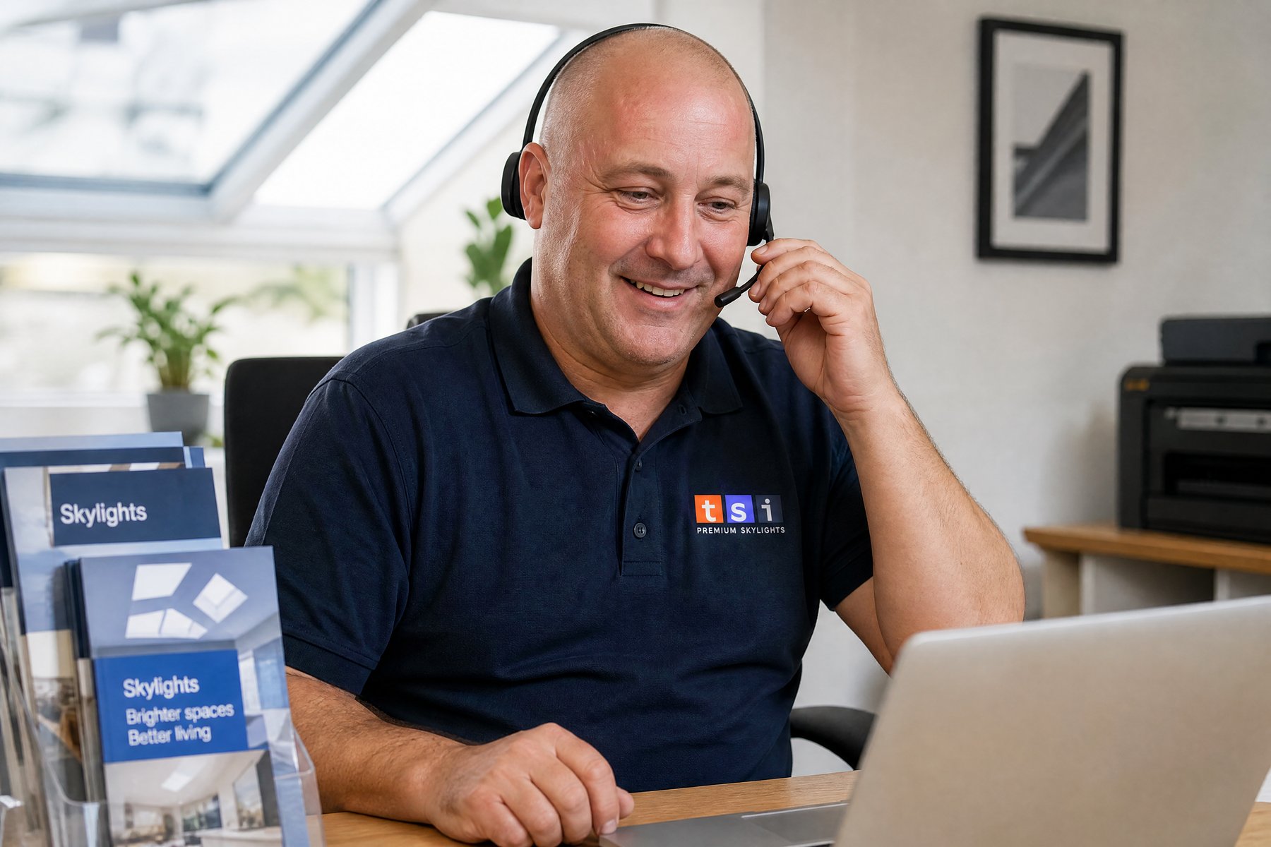 Friendly TSI team member connecting with a customer in Peel Region