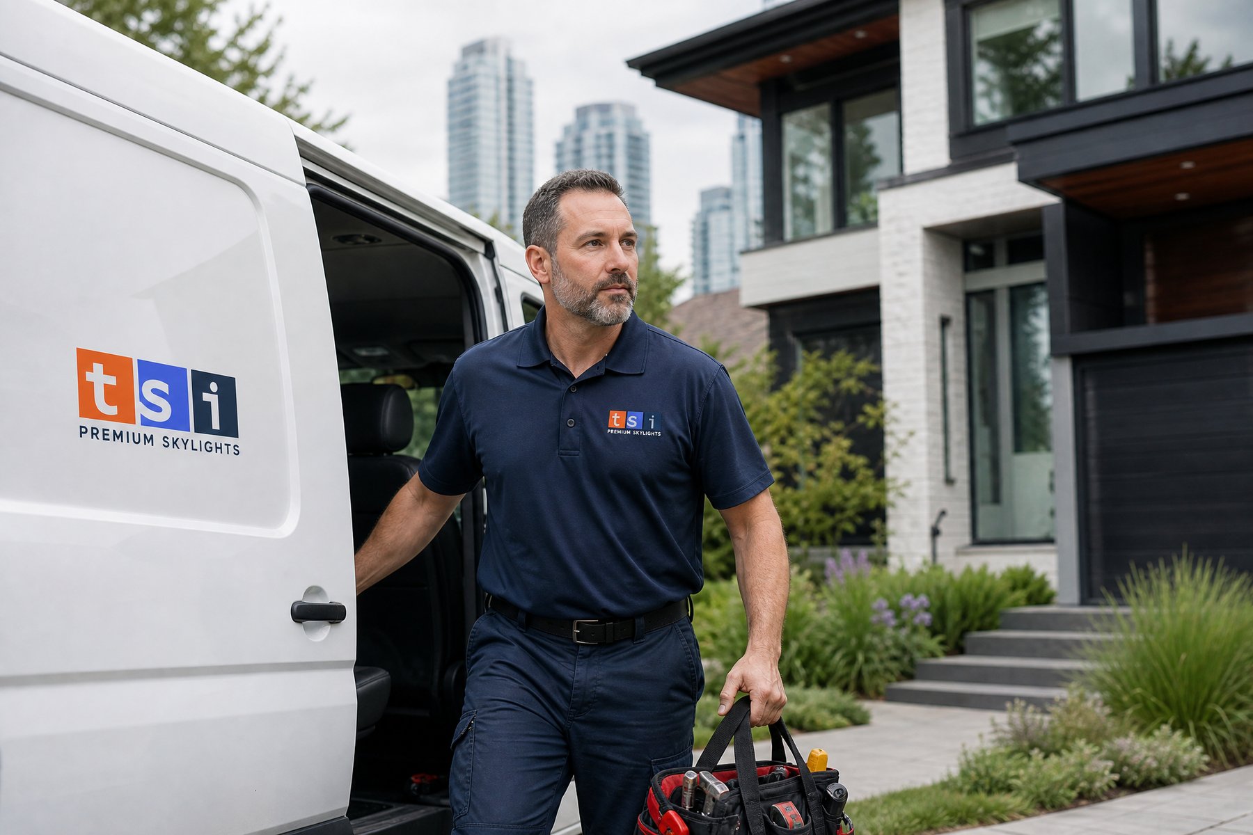 TSI Service Van Mississauga toronto skylight installers