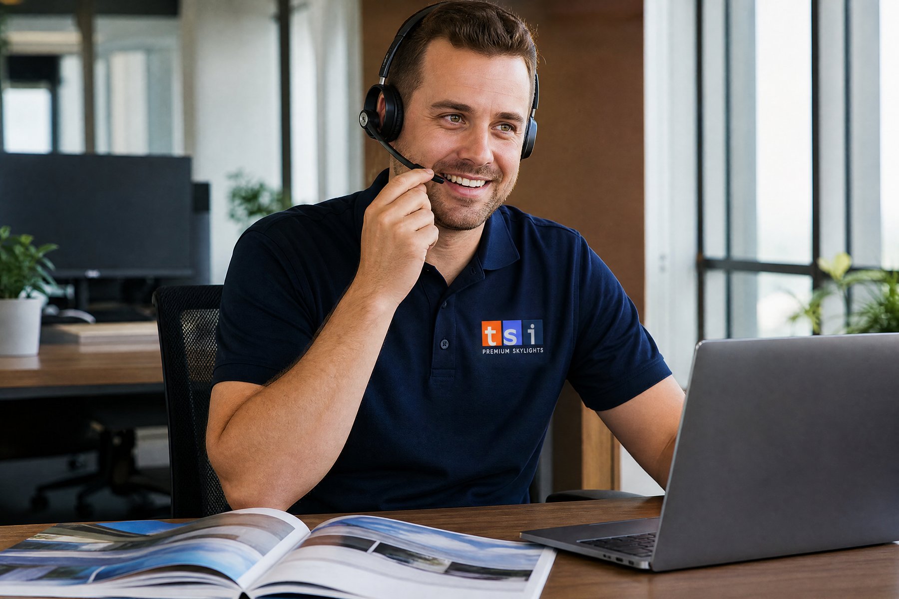 Friendly TSI team member connecting with a customer in Caledon