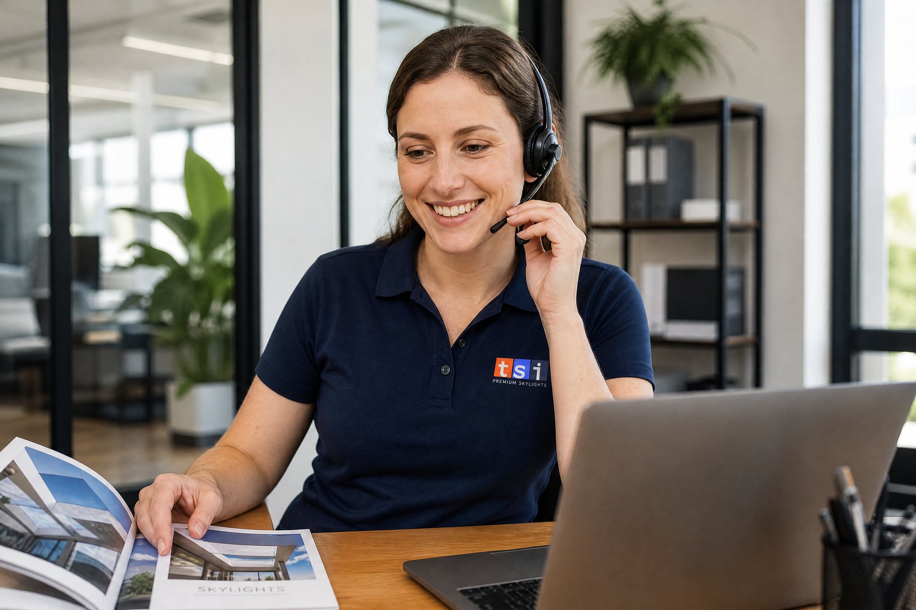 Toronto-Skylight-Installers-skylight-repairs-replacement-October.30.2024-5 Friendly TSI team member connecting with a customer in North York