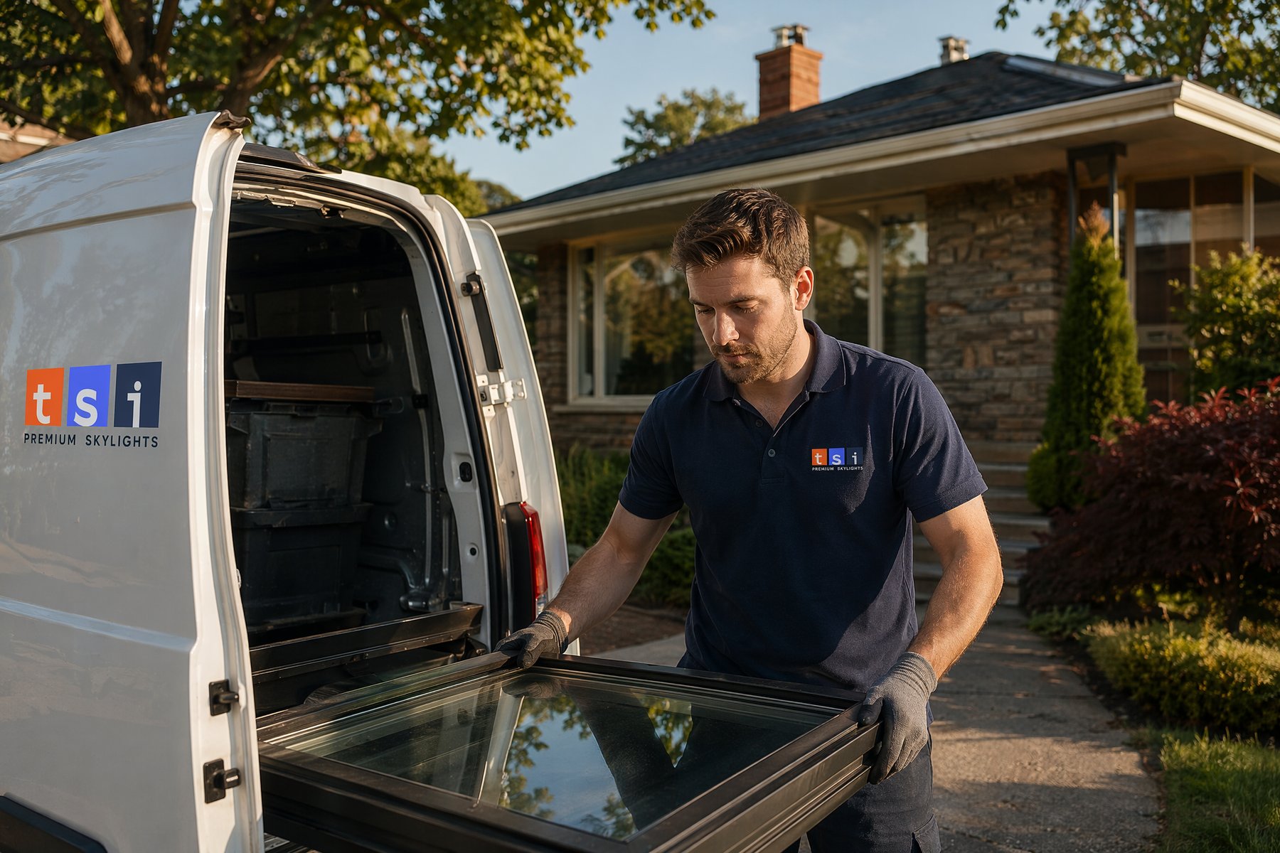 TSI Service Van North York toronto skylight installers