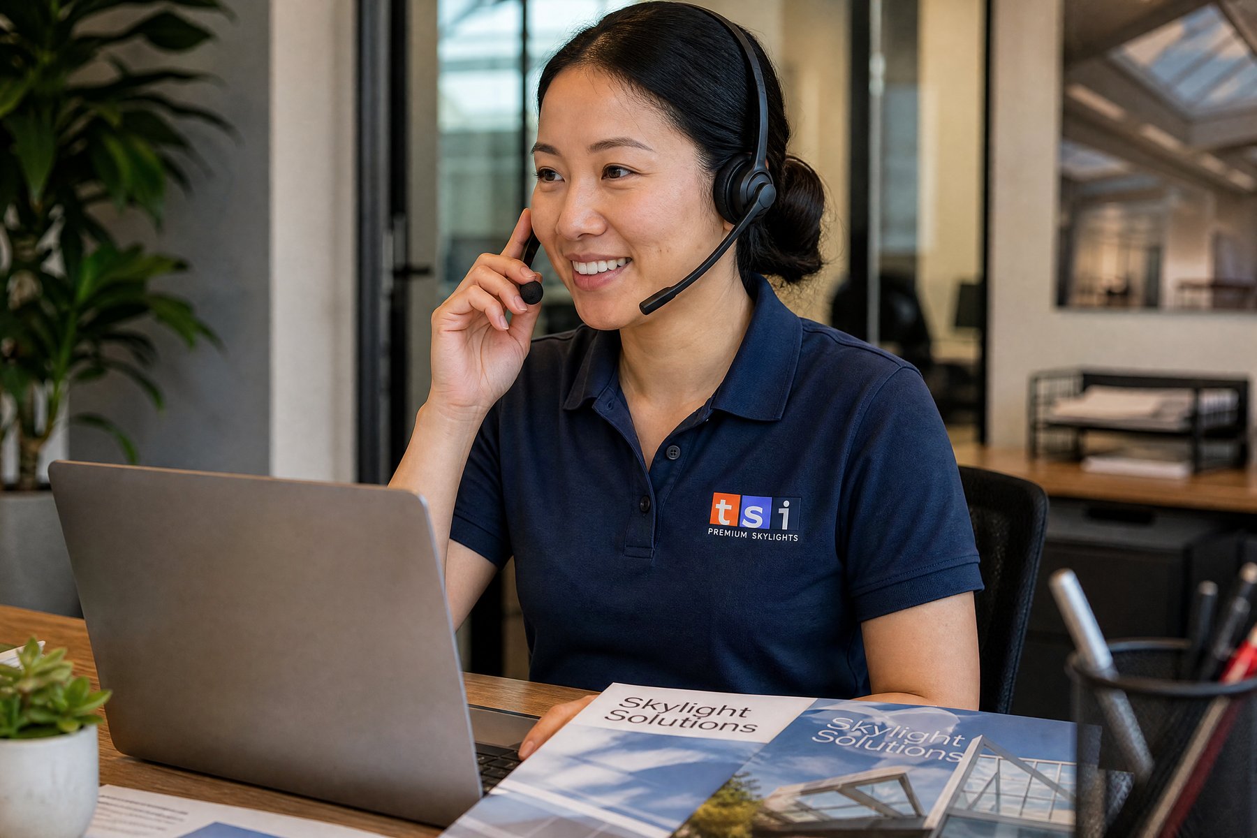 Friendly TSI team member connecting with a customer in East York