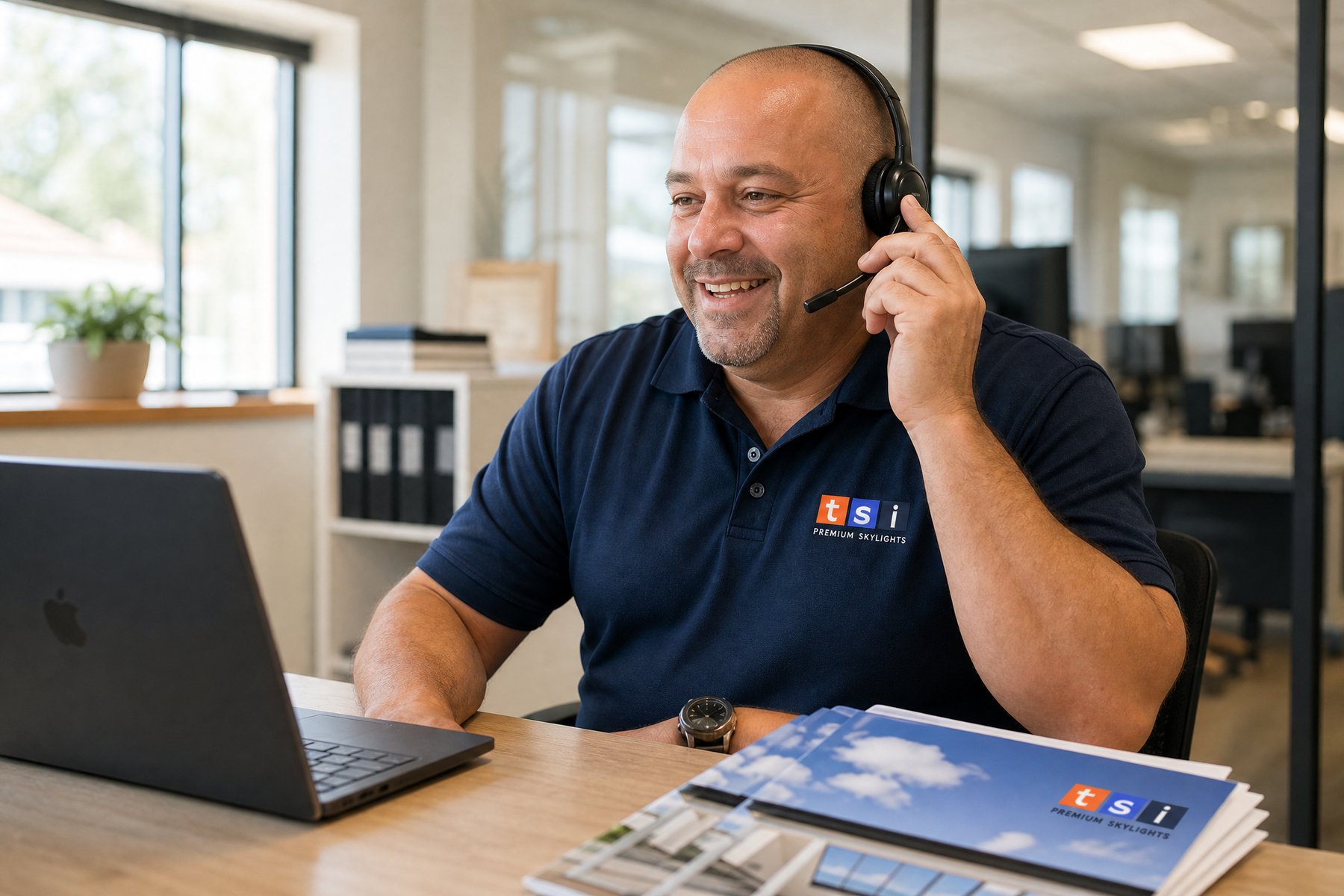 Friendly TSI team member connecting with a customer in Halton Hills
