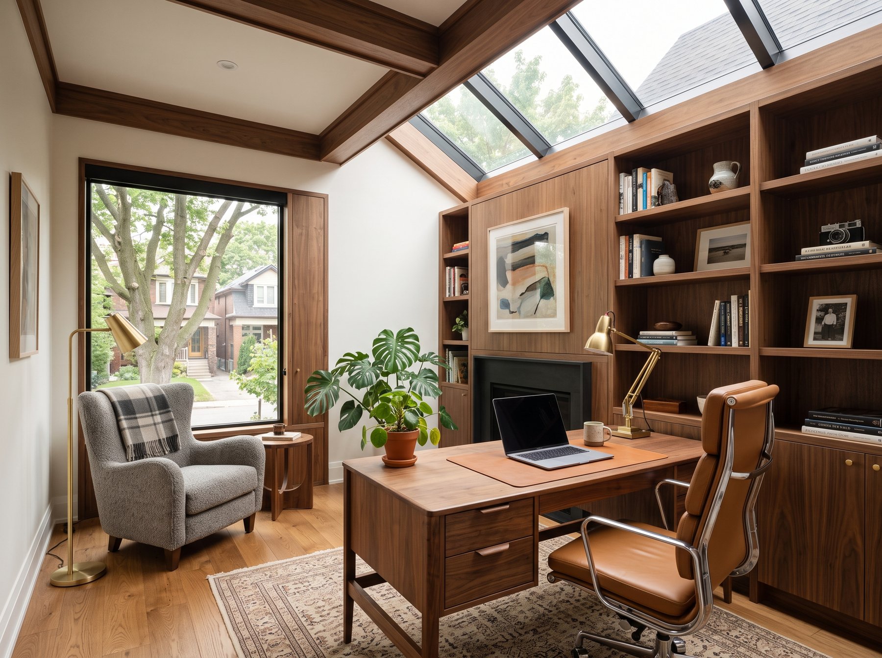 High quality skylight installation showcasing natural light in a Toronto home interior