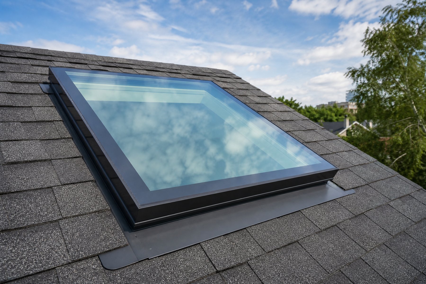 New Skylight Installed on Toronto Roof Skylight installation Toronto